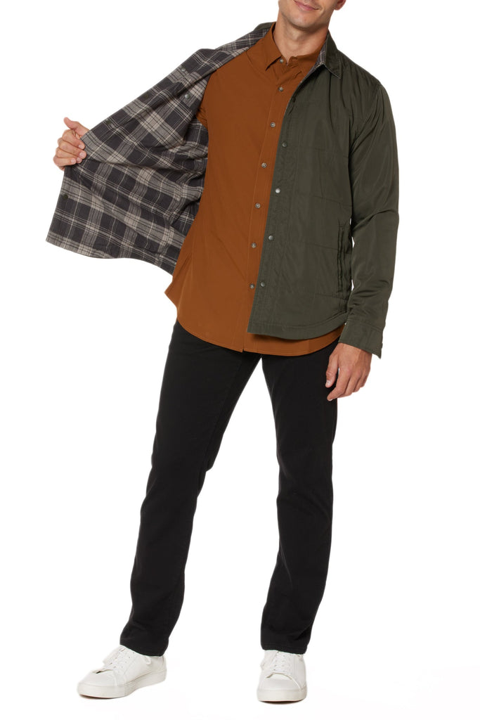 Nylon to Flannel Reversible Jacket