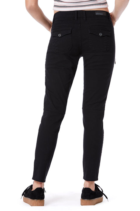 Blarie Womens Zip Moto Pants - Stylish and Comfortable