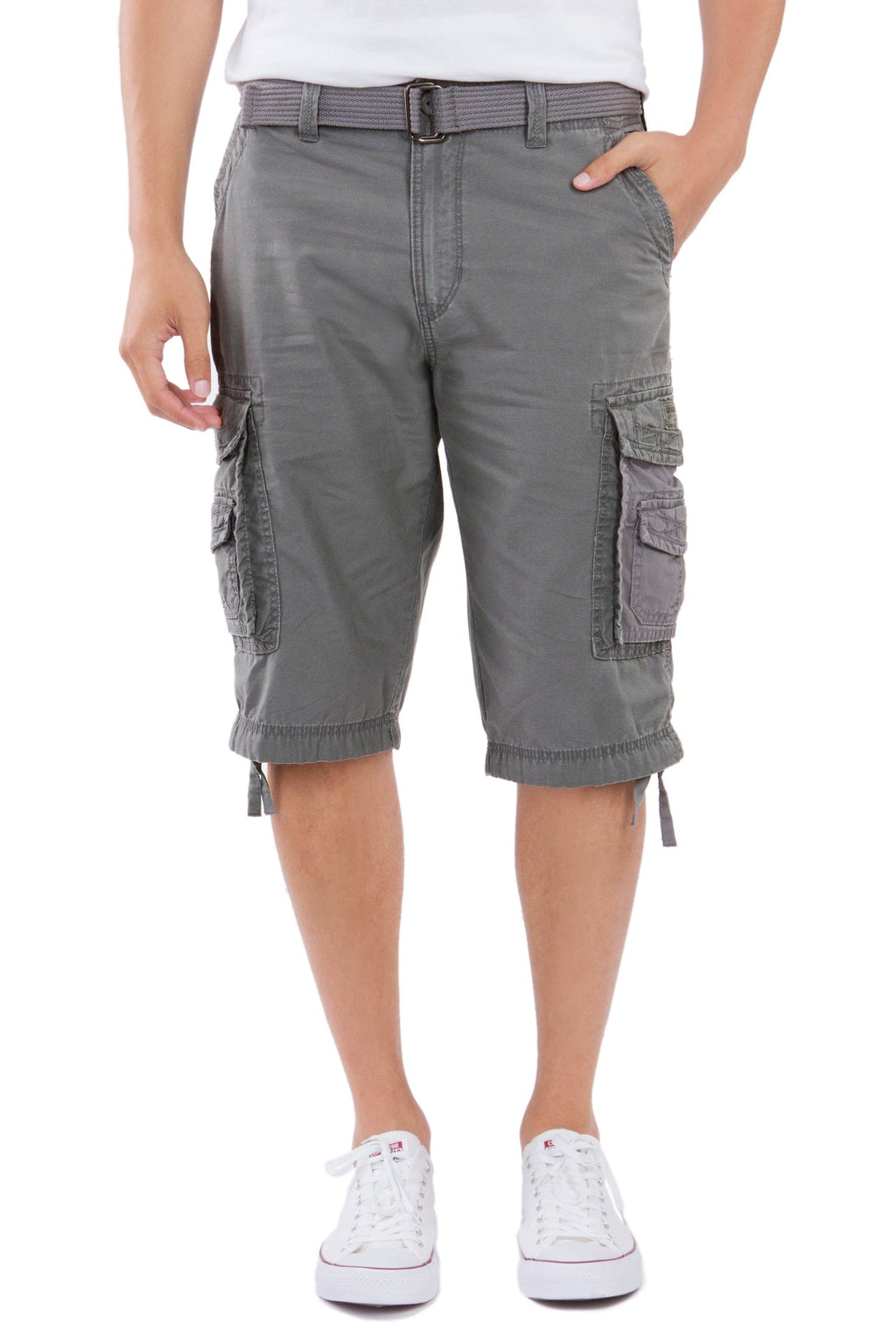 Survivor Mens Belted Cargo Shorts | UNIONBAY