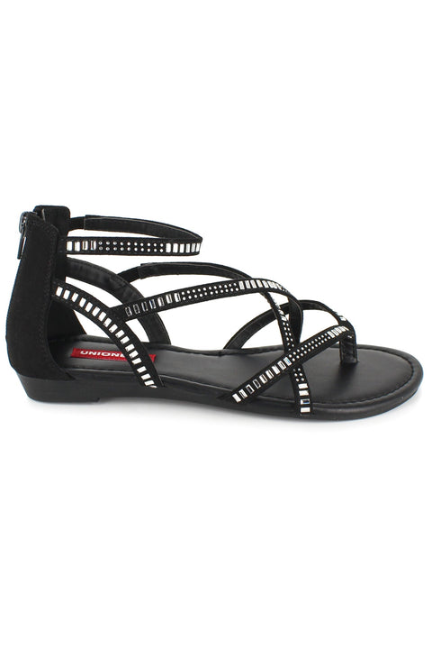 Ludlow Gladiator Sandals for Women Black UNIONBAY